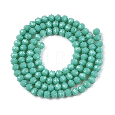 Opaque Solid Color Imitation Jade Glass Beads Strands EGLA-A044-P3mm-D31-1