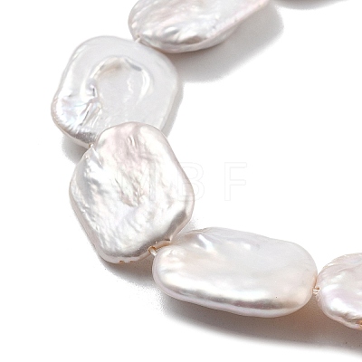 Natural Baroque Keshi Pearl Beads Strands PEAR-P064-01F-06A-1