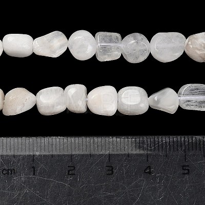 Natural Rainbow Moonstone Beads Strands G-P497-01E-69A-1