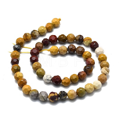 Natural Mookaite Beads Strands G-E576-30-1
