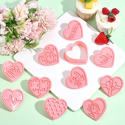 Valentine's Day PP Plastic Cookie Cutters DIY-HY0003-56D-1