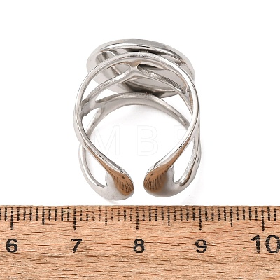 304 Stainless Steel Cuff Ring Components SA-CBA76C4-02P-05-1