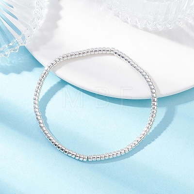 Grade AA Electroplate Non-magnetic Synthetic Hematite Beads Stretch Bracelets for Women BJEW-JB12585-1