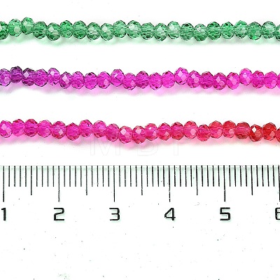Transparent Painted Glass Beads Strands LS-DGLA-A034-T1mm-A24-1