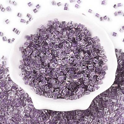 6/0 Transparent Inside Colours Glass Seed Beads SEED-N006-003L-1