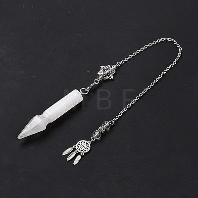 Natural Quartz Crystal Pointed Dowsing Pendulums G-I322-01P-06-1