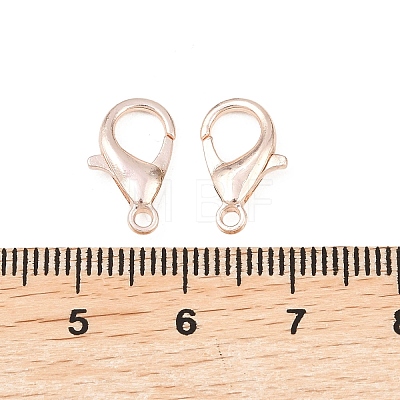 Zinc Alloy Lobster Claw Clasps X-E105-RG-1
