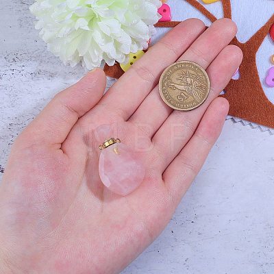 Faceted Natural Gemstone Openable Perfume Bottle Pendants G-CJ0001-36A-1