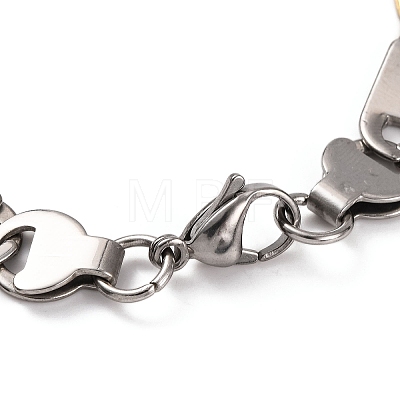 304 Stainless Steel Mariner Link Chain Bracelets BJEW-B078-58GP-1