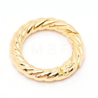 Zinc Alloy Spring Gate Rings PALLOY-WH0081-51A-03-1