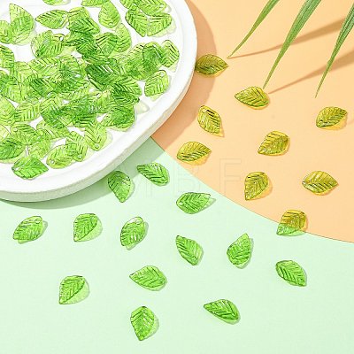 100Pcs Transparent Acrylic Charms TACR-CJ0001-60-1