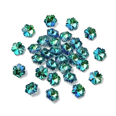 30Pcs Electroplated Glass Charms EGLA-YW0005-23D-1
