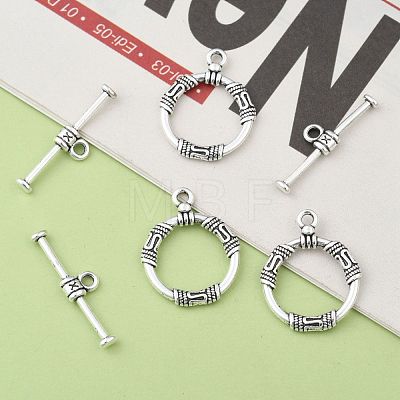 Tibetan Style Alloy Toggle Clasps LF8923Y-1