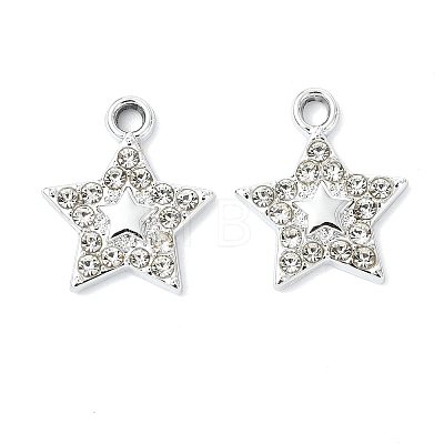 Alloy Crystal Rhinestone Pendants ALRI-T012-05B-P-1
