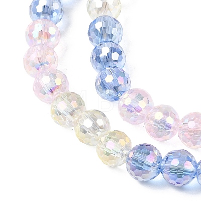Electroplate Glass Beads Strands EGLA-D300-06-6mm-22-1