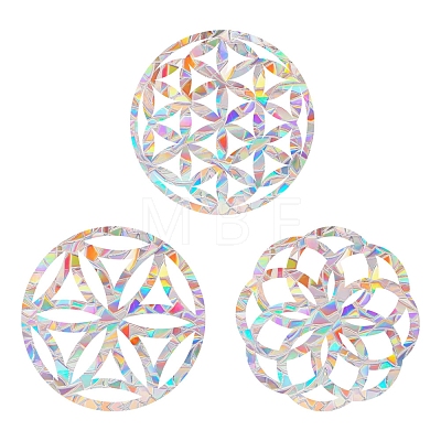 Mandala Rainbow Prism Electrostatic Window Stickers PW-WGC42DD-01-1