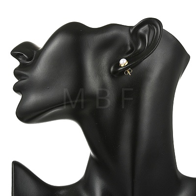 Natural Cultured Freshwater Pearl Stud Earring EJEW-JE07127-1