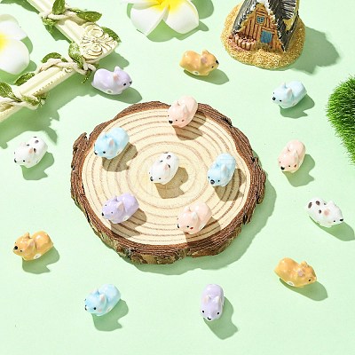 15Pcs 5 Colors Handmade Porcelain Beads PORC-CJ0001-57-1