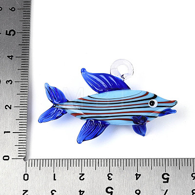Handmade Lampwork Big Pendants LAMP-T025-03A-1