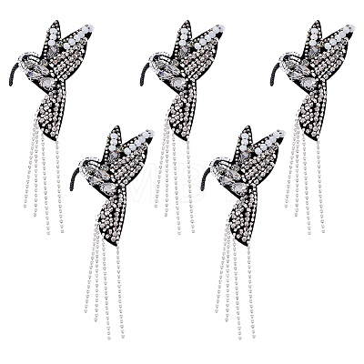 5Pcs Felt Glass Beads Ornament Accessories PATC-FG0003-76-1