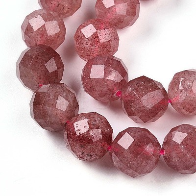 Natural Strawberry Quartz Beads Strands G-S345-10mm-21-1