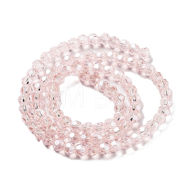 Electroplate Transparent Glass Beads Strands EGLA-A035-T4mm-A20-1