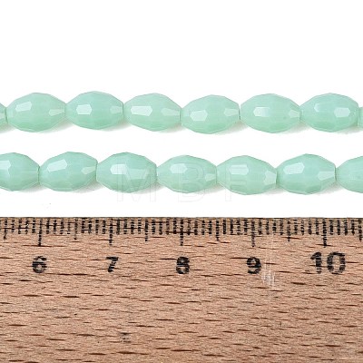 Opaque Solid Color Glass Beads Strands GLAA-N071-01A-C05-1