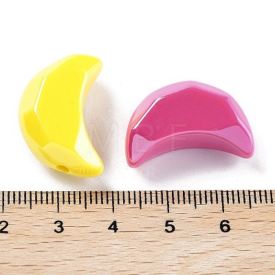 Opaque Acrylic Beads X-OACR-Z017-04B-1