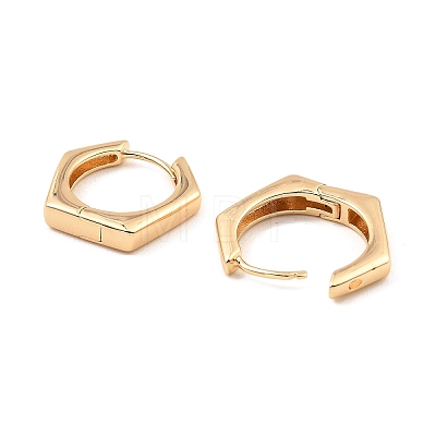 Brass Hoop Earrings EJEW-I289-21B-G-1