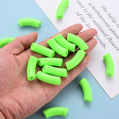 Opaque Acrylic Beads MACR-S372-001B-S030-1