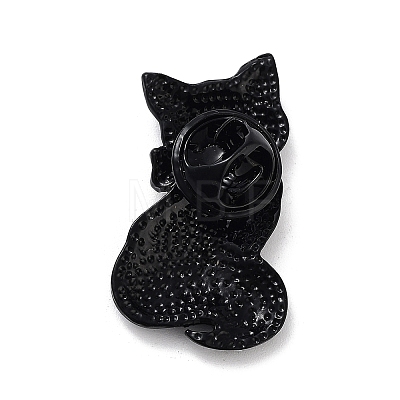 Black Alloy Brooches JEWB-C032-08D-EB-1