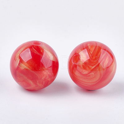 Imitation Gemstone Acrylic Beads OACR-T011-107B-1