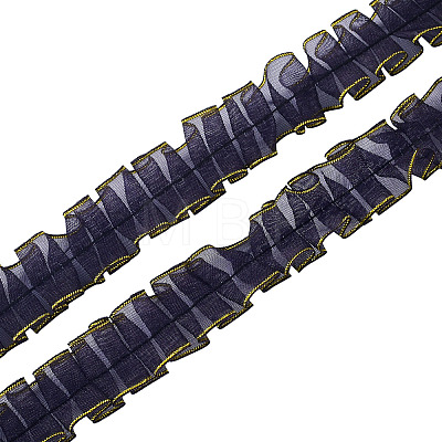 10M Double Layer Polyester Lace Ribbon OCOR-TA0004-14A-1