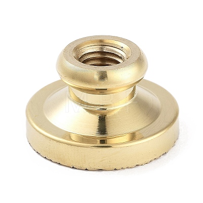 Texture Theme Roung Brass Stamp Head AJEW-M036-06K-G-1