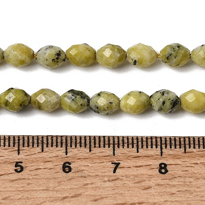 Natural Yellow Turquoise(Jasper) Beads Strands G-K376-F04-01-1
