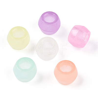 Transparent Luminous Acrylic Beads OACR-N137-34-1