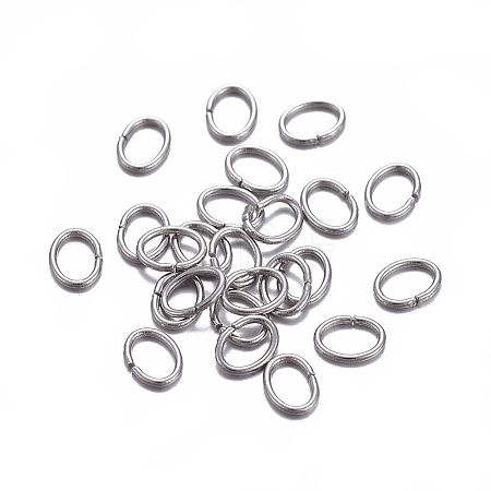 Tarnish Resistant 304 Stainless Steel Open Jump Rings X-STAS-F221-40P-G-1
