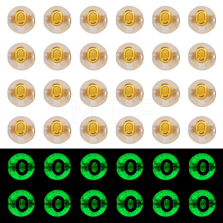 50G Luminous Transparent Acrylic Beads OACR-TAD0001-01O-1