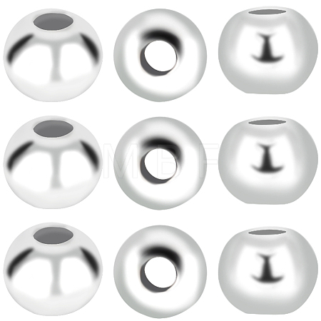40Pcs 925 Sterling Silver Beads STER-BBC0002-04A-1