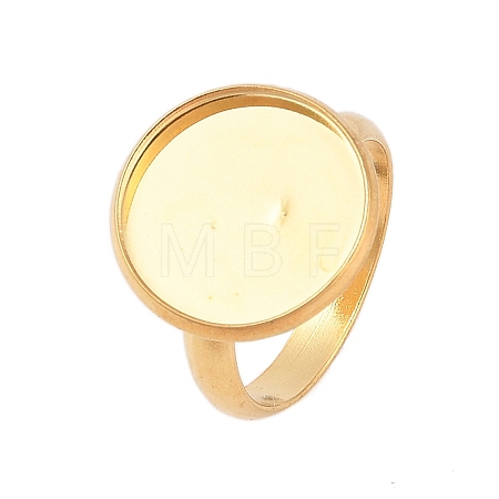 Adjustable 304 Stainless Steel Finger Rings Components X-STAS-L193-G-14mm-1