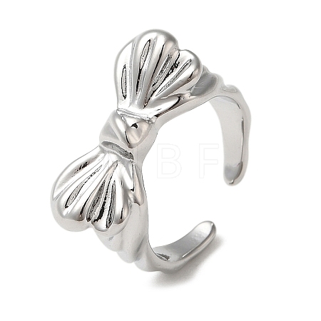Brass Open Cuff Ring RJEW-C037-04P-1