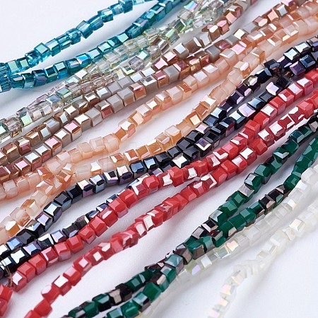 Glass Beads Strands EGLA-F121-M01-1