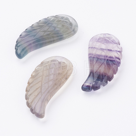 Natural Fluorite Pendants G-E435-F-12-1