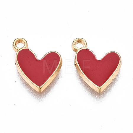 Brass Enamel Charms X-KK-N232-221-1