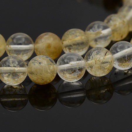 Round Glass Beads Strands G-P070-07-6mm-1