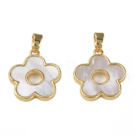Natural Shell Pendants X-KK-N233-223-1