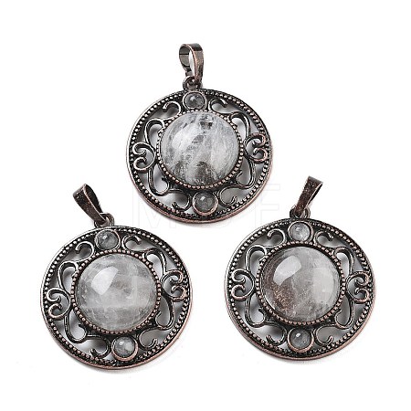 Natural Quartz Crystal Pendants G-Q158-03A-R03-1