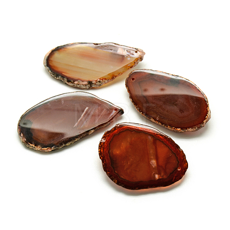 Natural Brazilian Agate Big Pendants G-R418-65-1