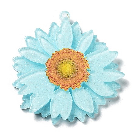 Printed Transparent Acrylic Pendants X-SACR-P029-B03-1