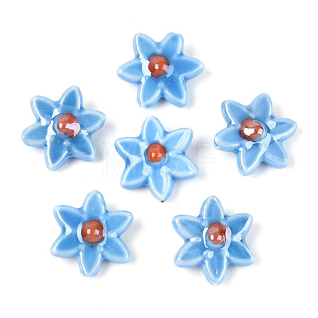 Handmade Porcelain Beads Strands PORC-N008-10B-1